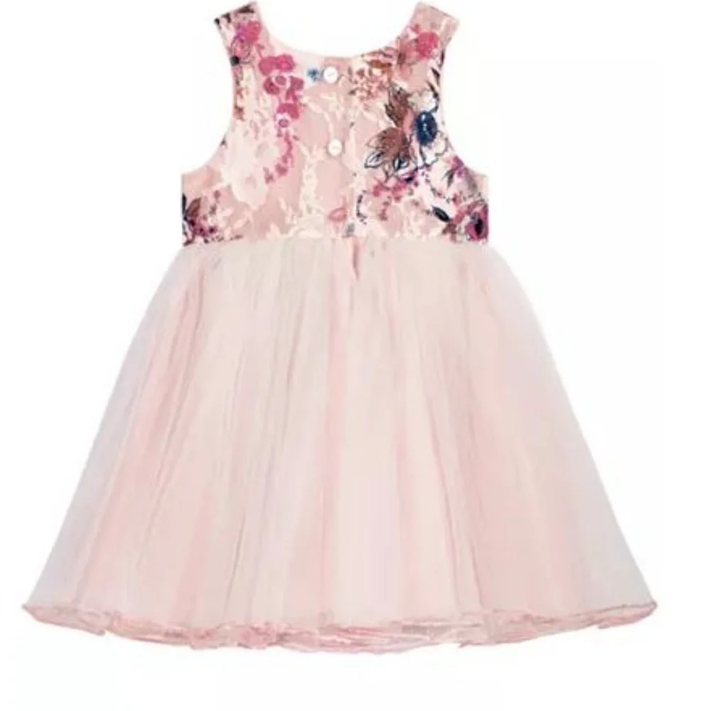 **CLOSE OUT** Bonnie Baby Girl Rose Ballerina Dress 12M--2EG